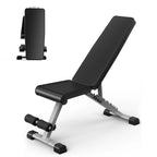 Fitvect adjustable weight bench on a white background