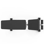 Fitvect onyx weight bench with adjustable arms on a white background